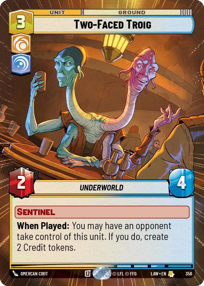 Two-Faced Troig (Hyperspace) — A Lawless Time card