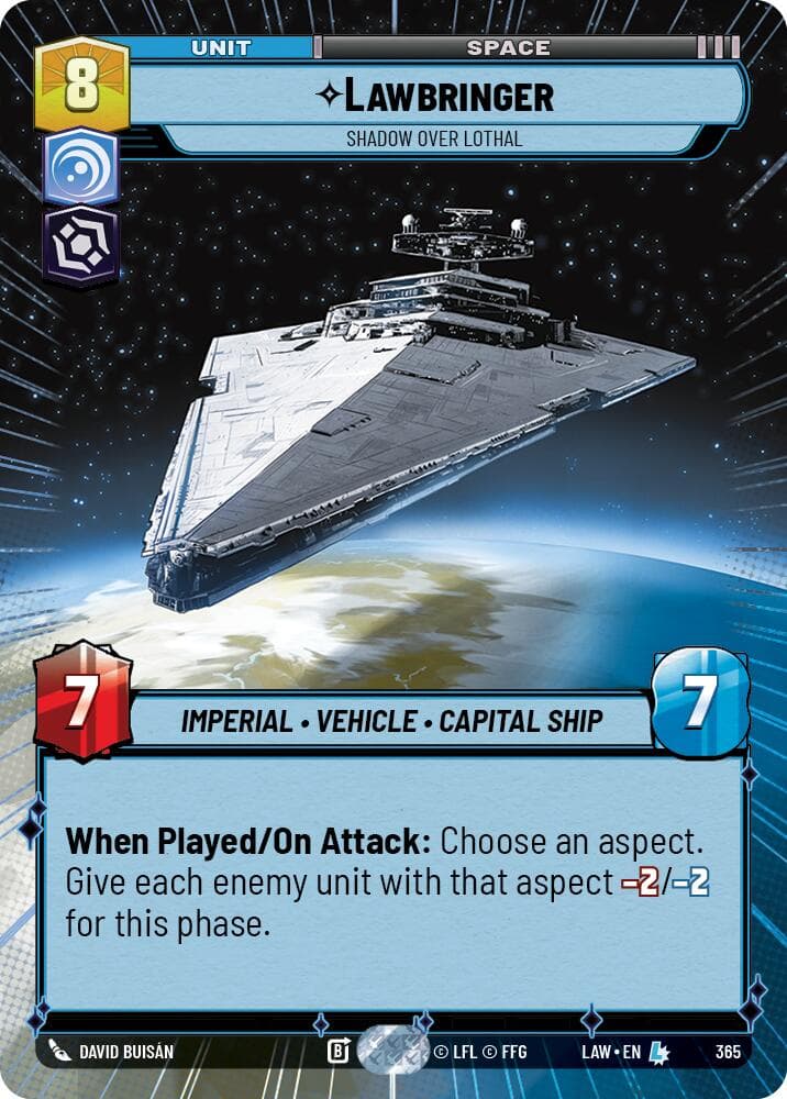 Lawbringer - Shadow Over Lothal (Hyperspace) — A Lawless Time card