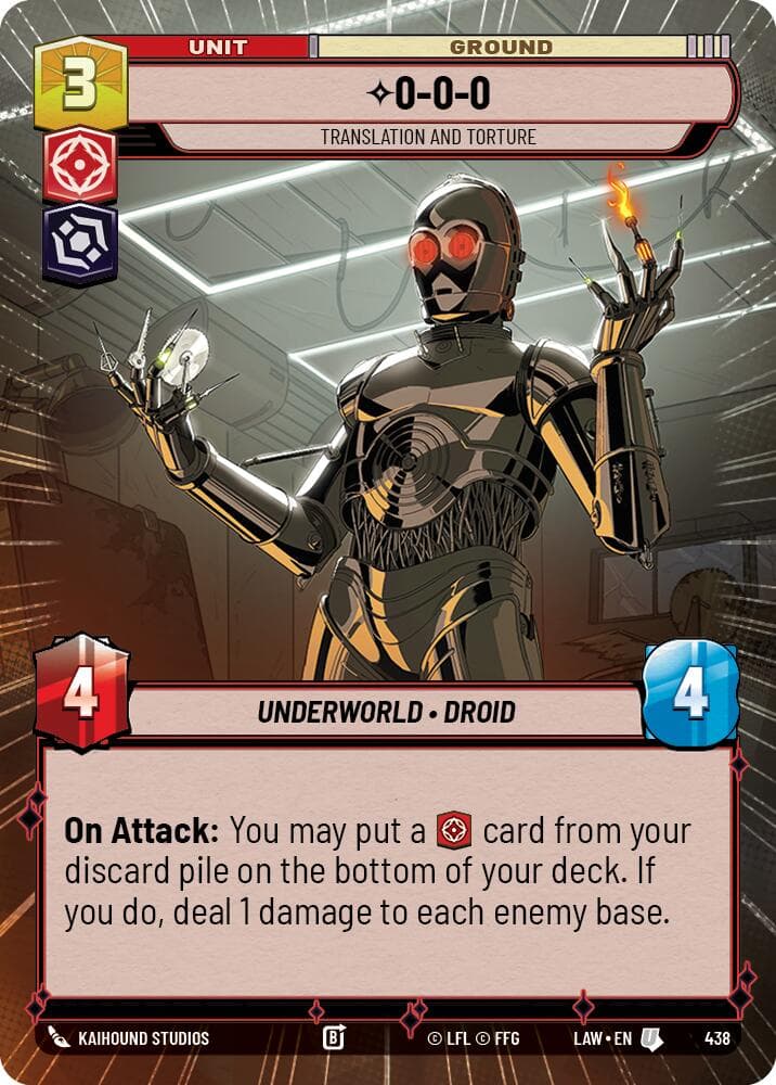 0-0-0 - Translation and Torture (Hyperspace) — A Lawless Time card