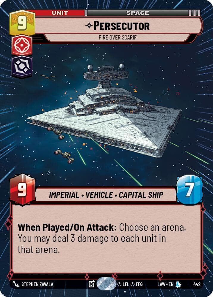 Persecutor - Fire Over Scarif (Hyperspace) — A Lawless Time card