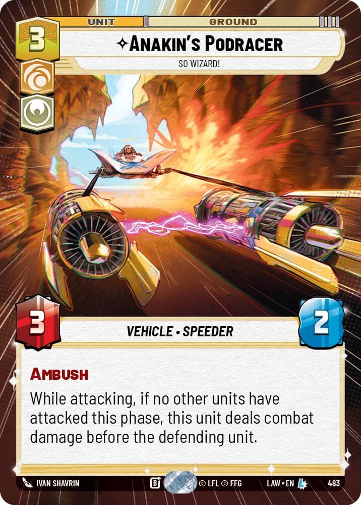 Anakin's Podracer - So Wizard! (Hyperspace) — A Lawless Time card