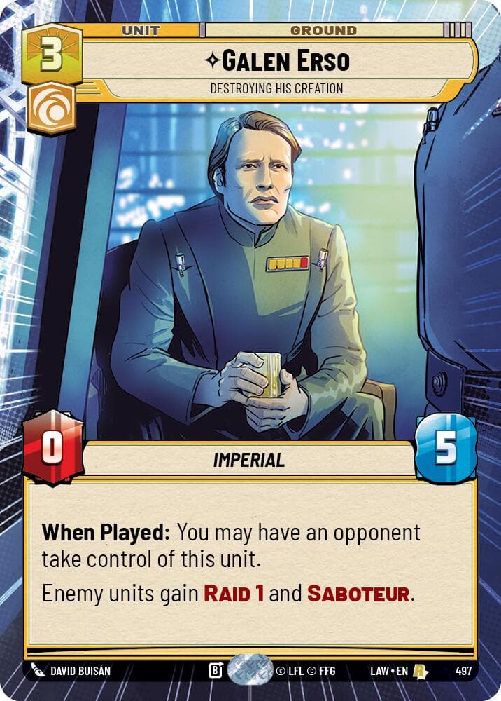Galen Erso - Destroying His Creation (Hyperspace) — A Lawless Time card