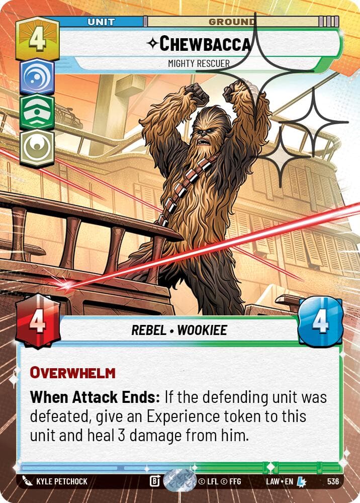 Chewbacca - Mighty Rescuer (Hyperspace Foil) — A Lawless Time card