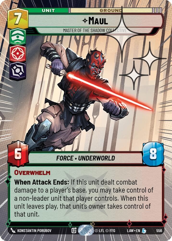 Maul - Master of the Shadow Collective (Hyperspace Foil) — A Lawless Time card