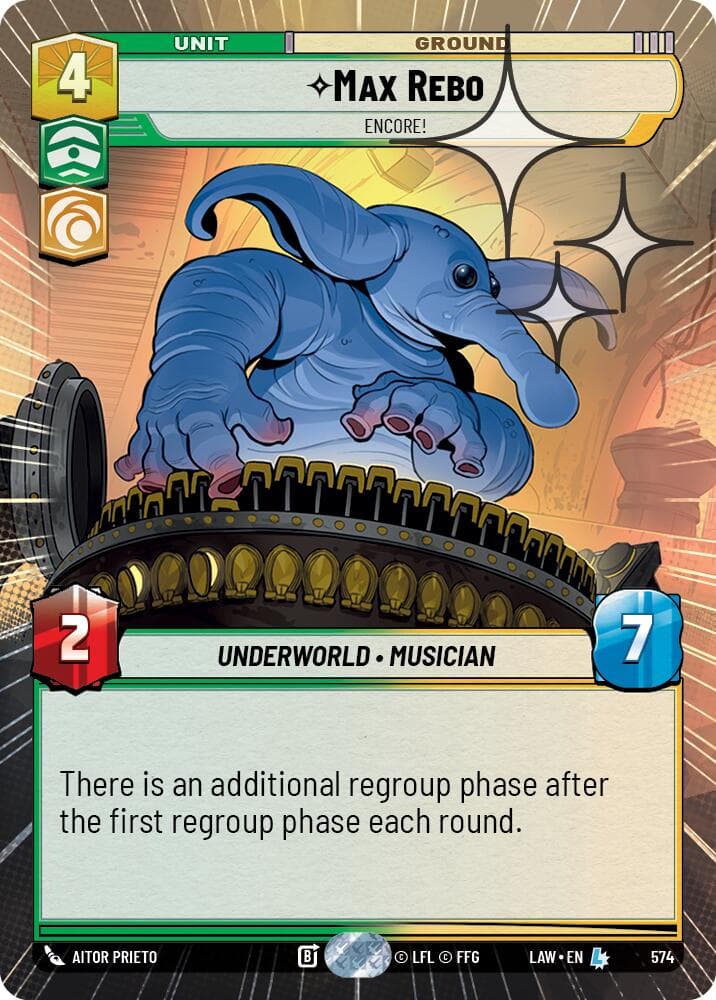 Max Rebo - Encore! (Hyperspace Foil) — A Lawless Time card