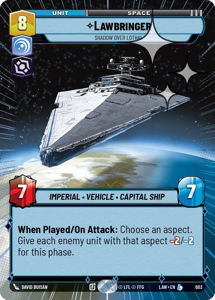 Lawbringer - Shadow Over Lothal (Hyperspace Foil) — A Lawless Time card