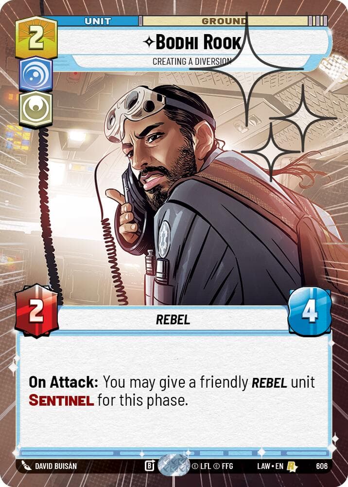 Bodhi Rook - Creating a Diversion (Hyperspace Foil) — A Lawless Time card