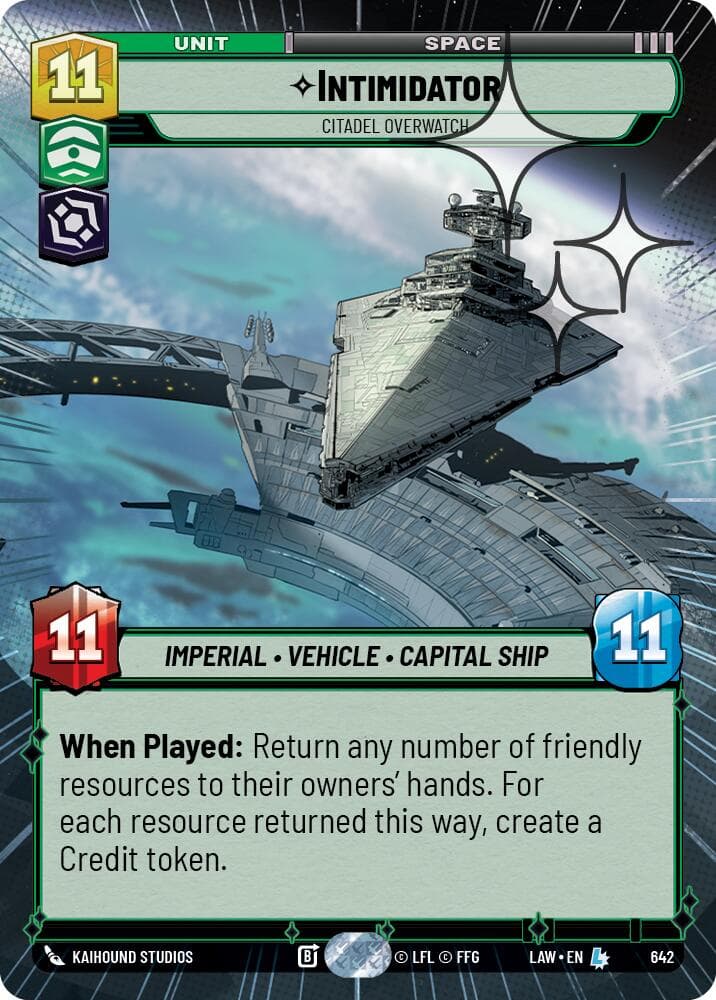 Intimidator - Citadel Overwatch (Hyperspace Foil) — A Lawless Time card