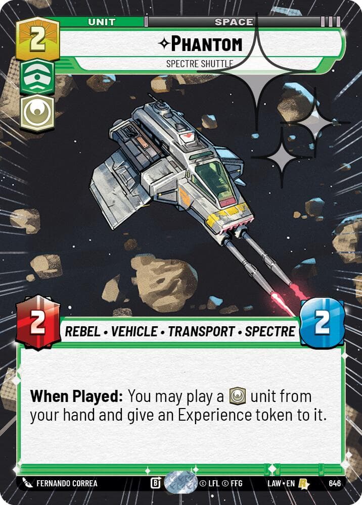 Phantom - Spectre Shuttle (Hyperspace Foil) — A Lawless Time card