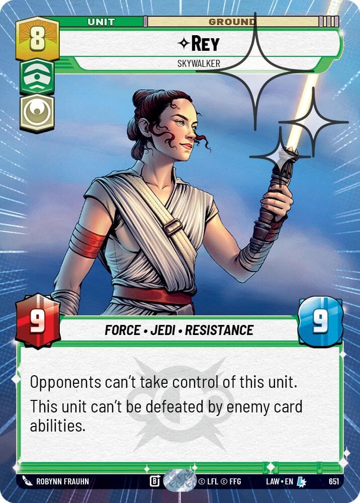 Rey - Skywalker (Hyperspace Foil) — A Lawless Time card