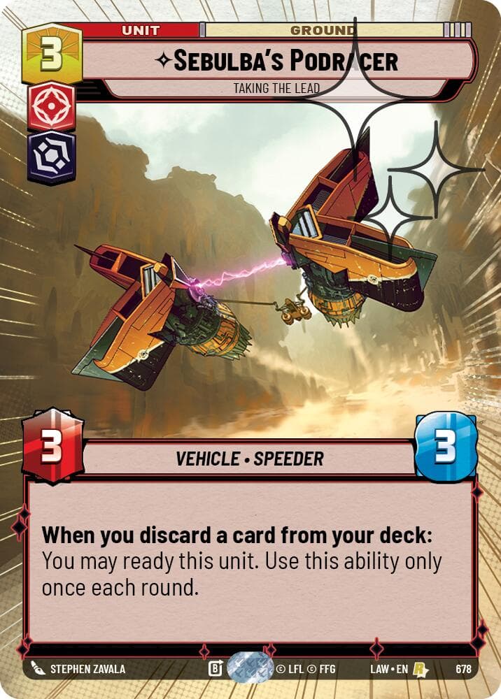 Sebulba's Podracer - Taking the Lead (Hyperspace Foil) — A Lawless Time card