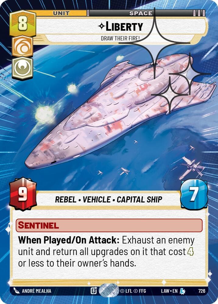 Liberty - Draw Their Fire! (Hyperspace Foil) — A Lawless Time card