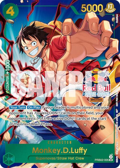 Monkey.D.Luffy (Red Bull Double Don!!) (Winner) — One Piece Promotion Cards card