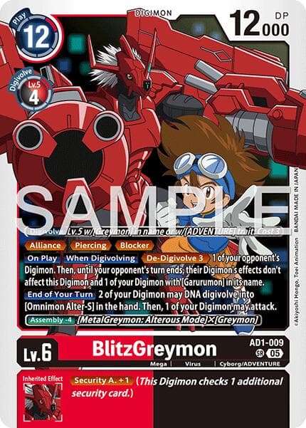 BlitzGreymon — Advanced Booster Digimon Generation card