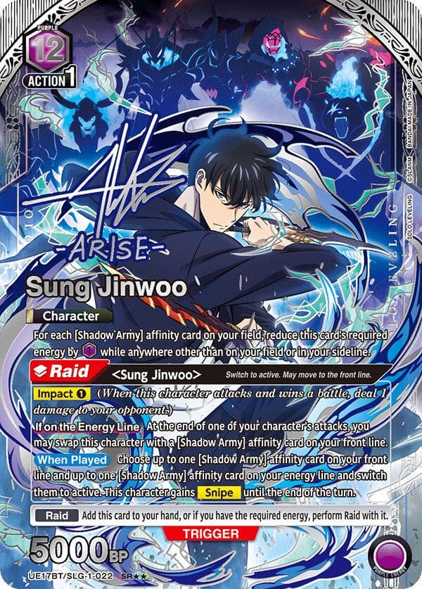 Sung Jinwoo (022) (SR**) — UE17BT: SOLO LEVELING card
