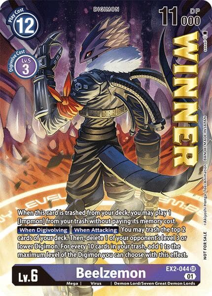 Beelzemon (Beelzemon Cup Store Winner) — Starter Deck 14: Beelzemon Advanced Deck Set Pre-Release Cards card