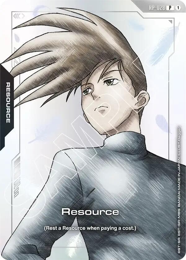 Resource (RP-028) (Premium Accessory Set - Mobile Suit Gundam Wing) — Promotional Resource Tokens card