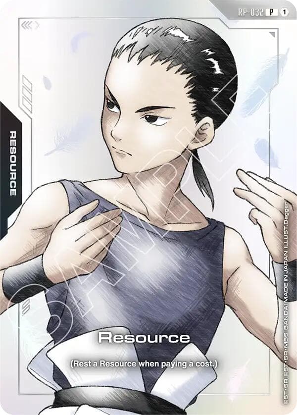 Resource (RP-032) (Premium Accessory Set - Mobile Suit Gundam Wing) — Promotional Resource Tokens card