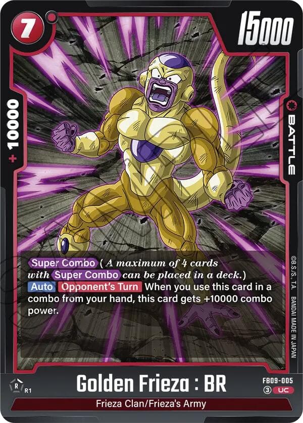 Golden Frieza : BR — Dual Evolution card