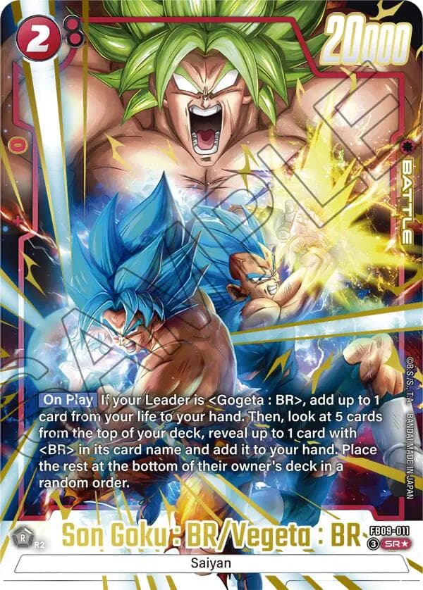 Son Goku : BR/Vegeta : BR (Alternate Art) — Dual Evolution card