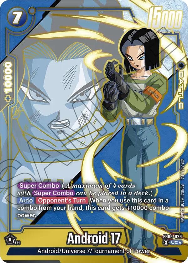 Android 17 - FB09-029 (Alternate Art) — Dual Evolution card