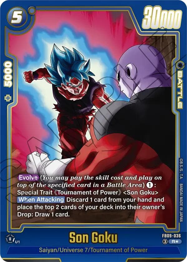 Son Goku - FB09-036 (Alternate Art) — Dual Evolution card
