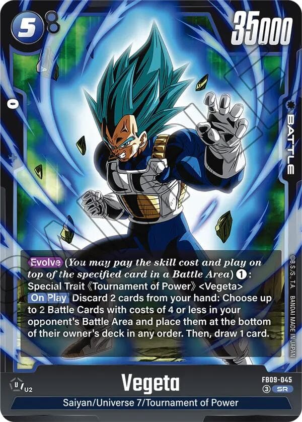 Vegeta - FB09-045 — Dual Evolution card
