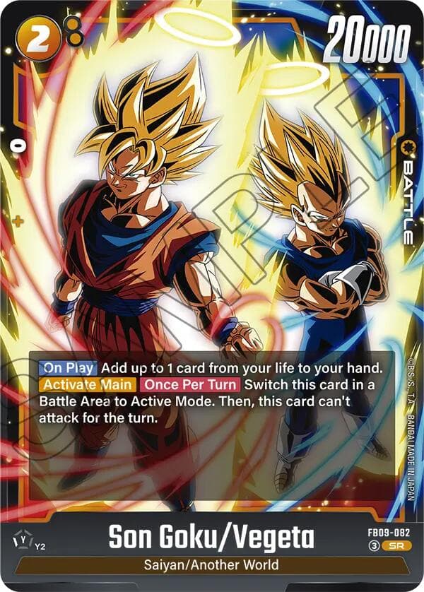 Son Goku/Vegeta — Dual Evolution card