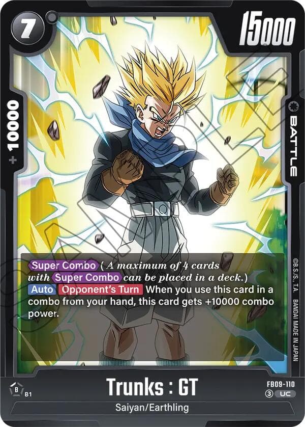 Trunks : GT - FB09-110 — Dual Evolution card