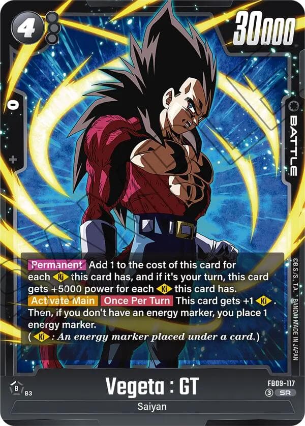 Vegeta : GT - FB09-117 — Dual Evolution card