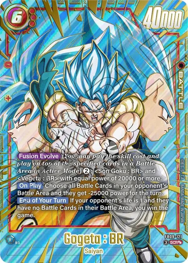 Gogeta : BR - FB09-121 (Super Alternate Art) — Dual Evolution card
