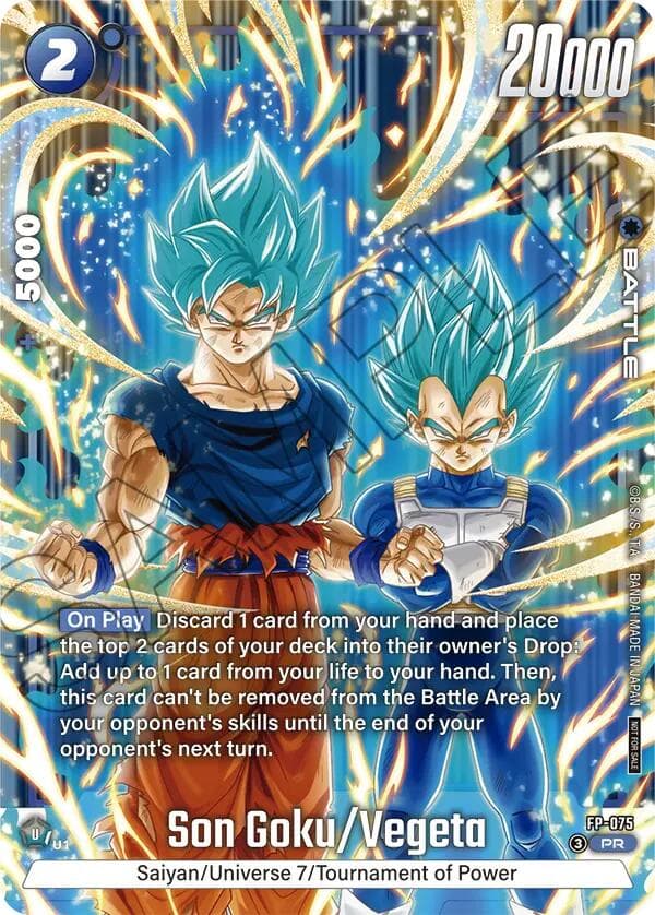Son Goku/Vegeta (2nd Anniversary Pack) — Fusion World Promotion Cards and Packs card
