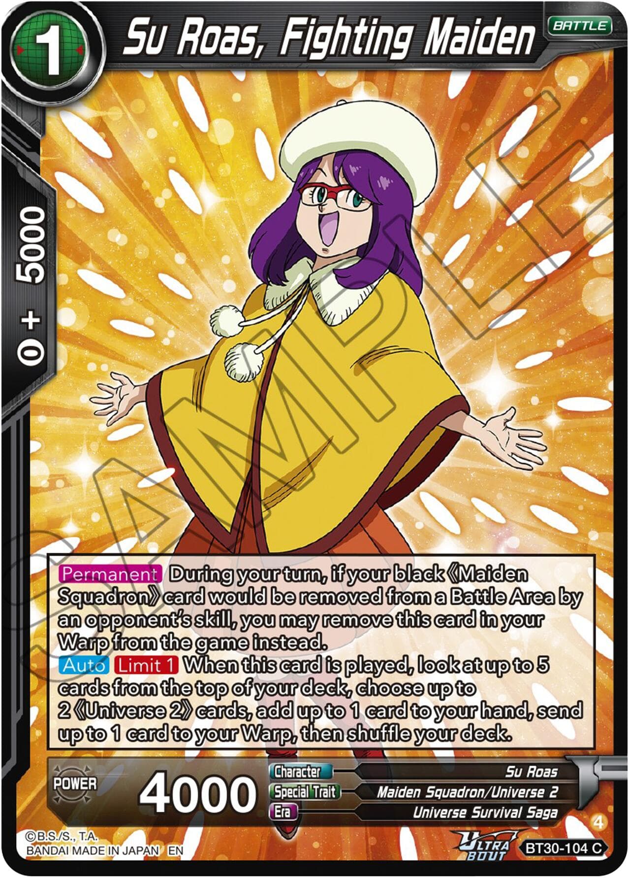 Su Roas, Fighting Maiden — Three Glorious Fighters card