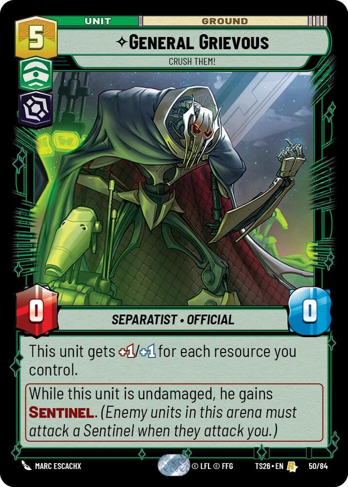 General Grievous - Crush Them! — Twin Suns card