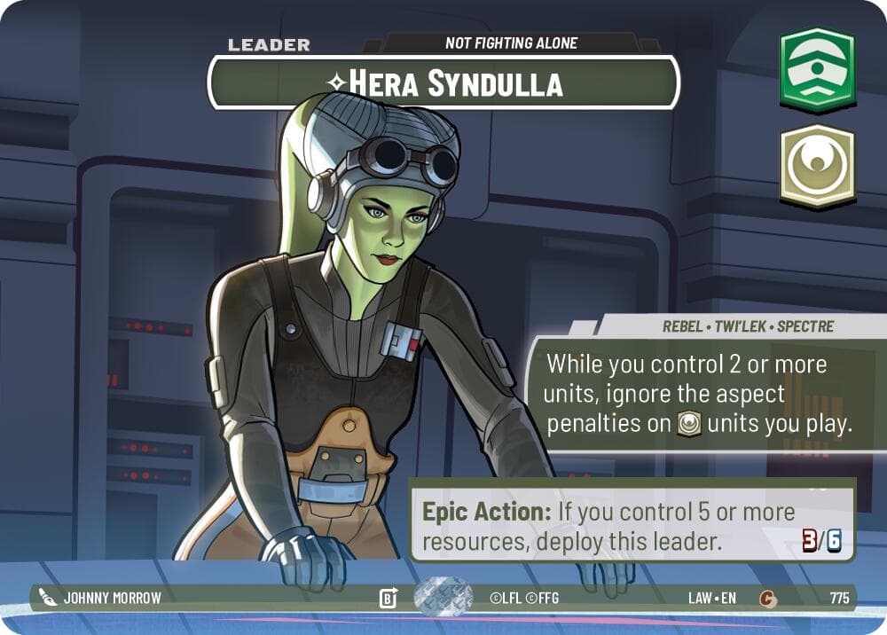 Hera Syndulla - Not Fighting Alone (Showcase) — A Lawless Time card