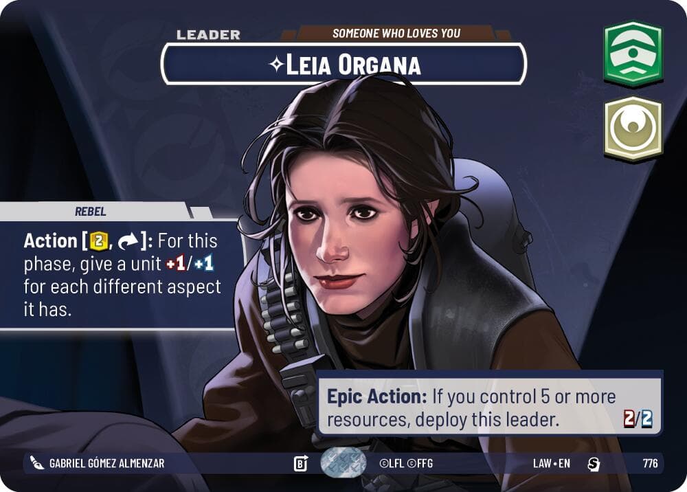 Leia Organa - Someone Who Loves You (Showcase) — A Lawless Time card