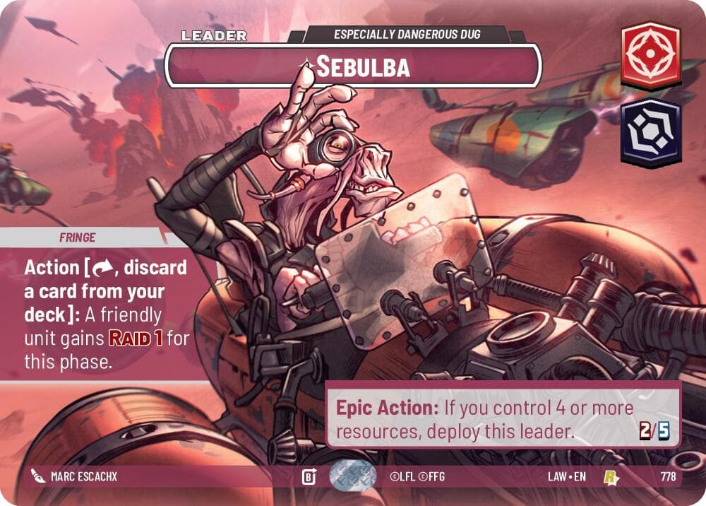 Sebulba - Especially Dangerous Dug (Showcase) — A Lawless Time card
