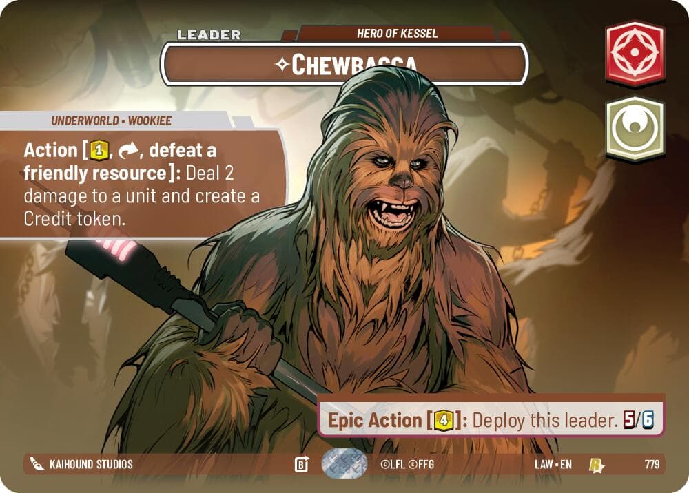 Chewbacca - Hero of Kessel (Showcase) — A Lawless Time card