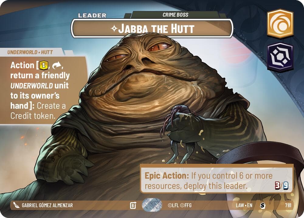 Jabba the Hutt - Crime Boss (Showcase) — A Lawless Time card
