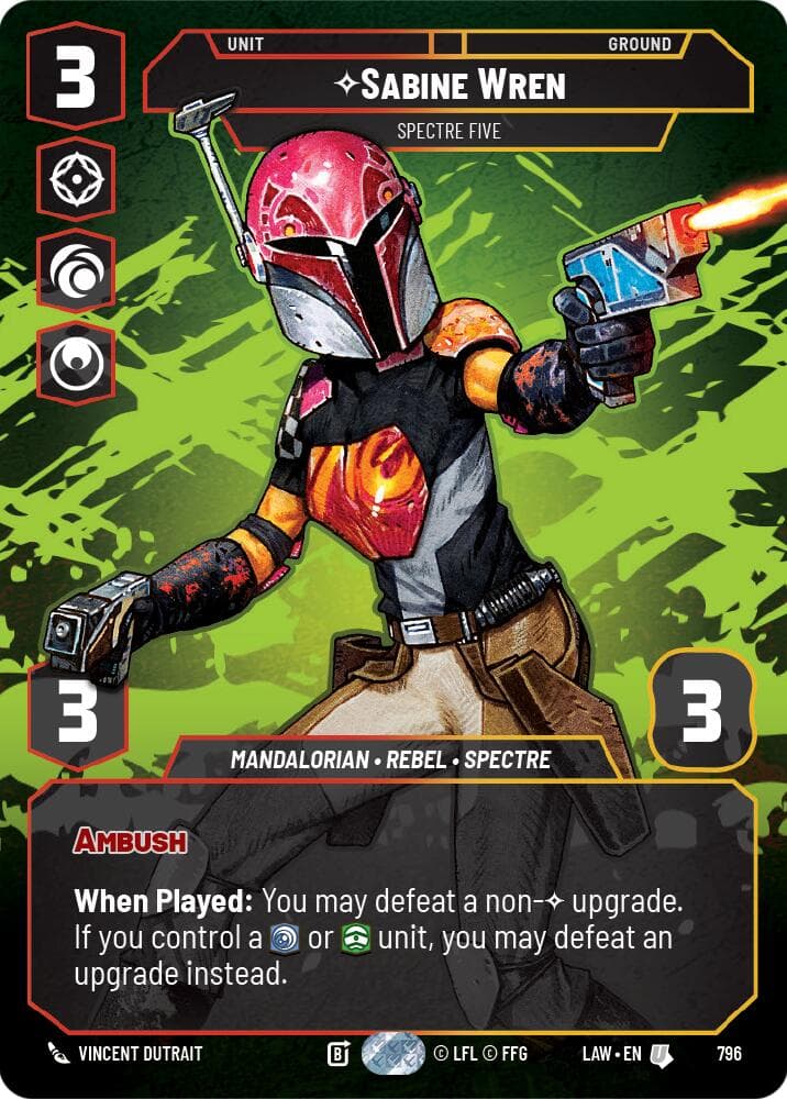 Sabine Wren - Spectre Five (Prestige) — A Lawless Time card