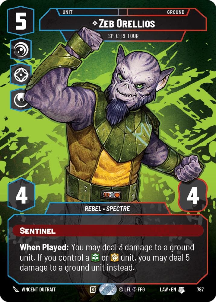 Zeb Orellios - Spectre Four (Prestige) — A Lawless Time card