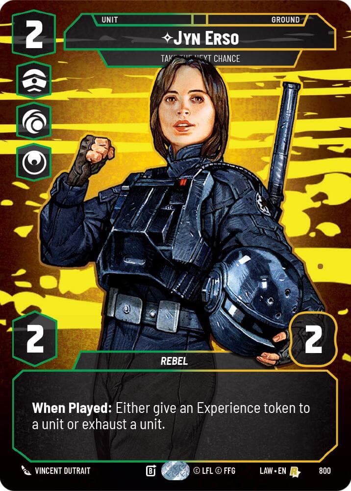 Jyn Erso - Take the Next Chance (Prestige) — A Lawless Time card