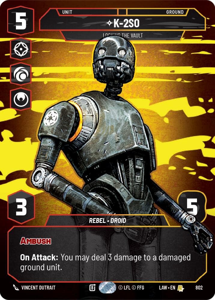 K-2S0 - Locking the Vault (Prestige) — A Lawless Time card