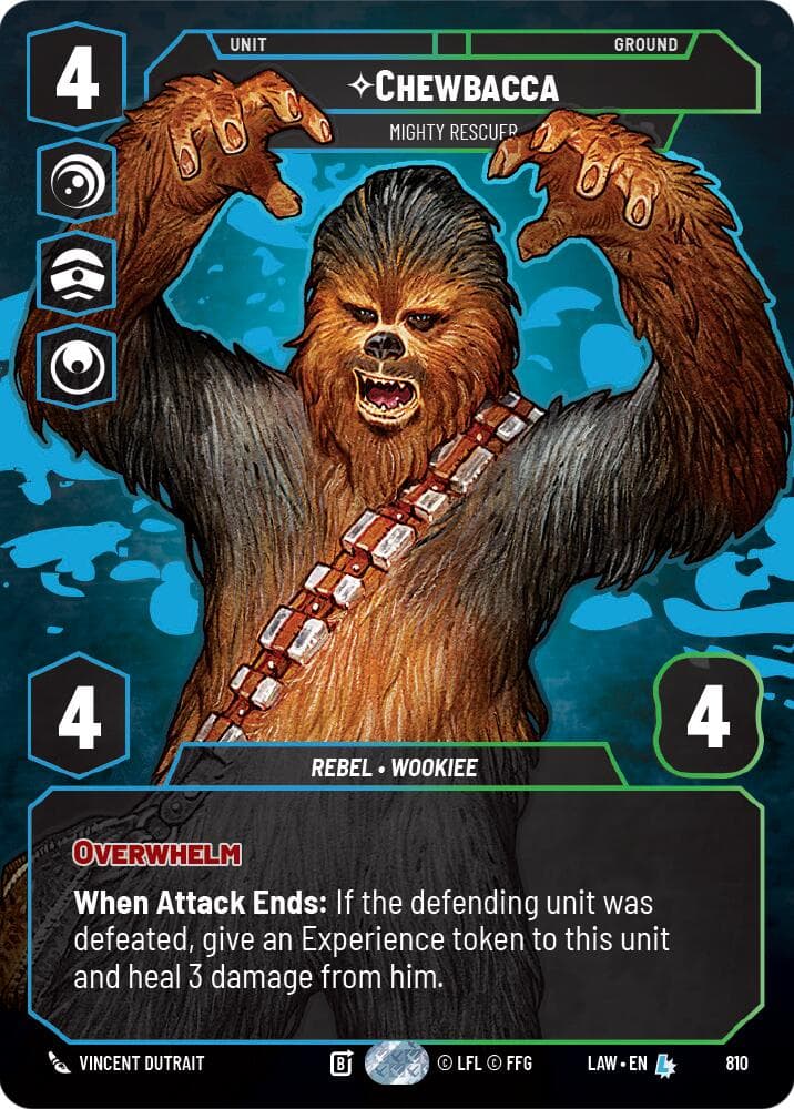 Chewbacca - Mighty Rescuer (Prestige) — A Lawless Time card