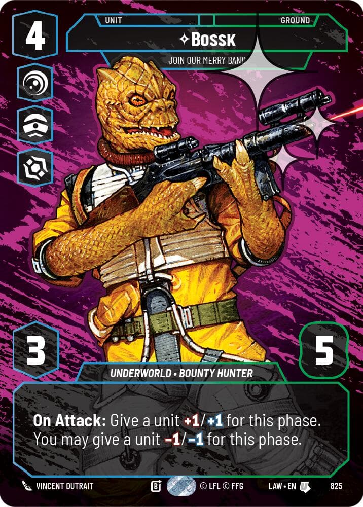 Bossk - Join Our Merry Band (Prestige Foil) — A Lawless Time card