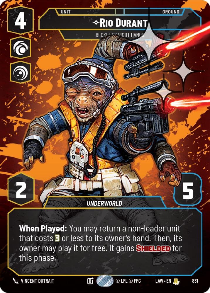 Rio Durant - Beckett's Right Hands (Prestige Foil) — A Lawless Time card