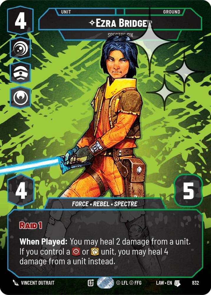 Ezra Bridger - Spectre Six (Prestige Foil) — A Lawless Time card