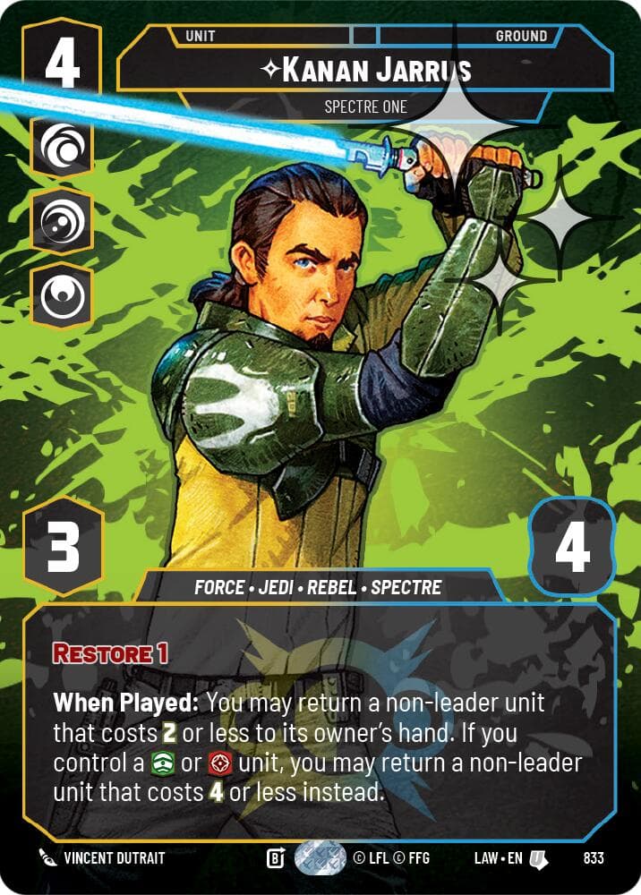 Kanan Jarrus - Spectre One (Prestige Foil) — A Lawless Time card