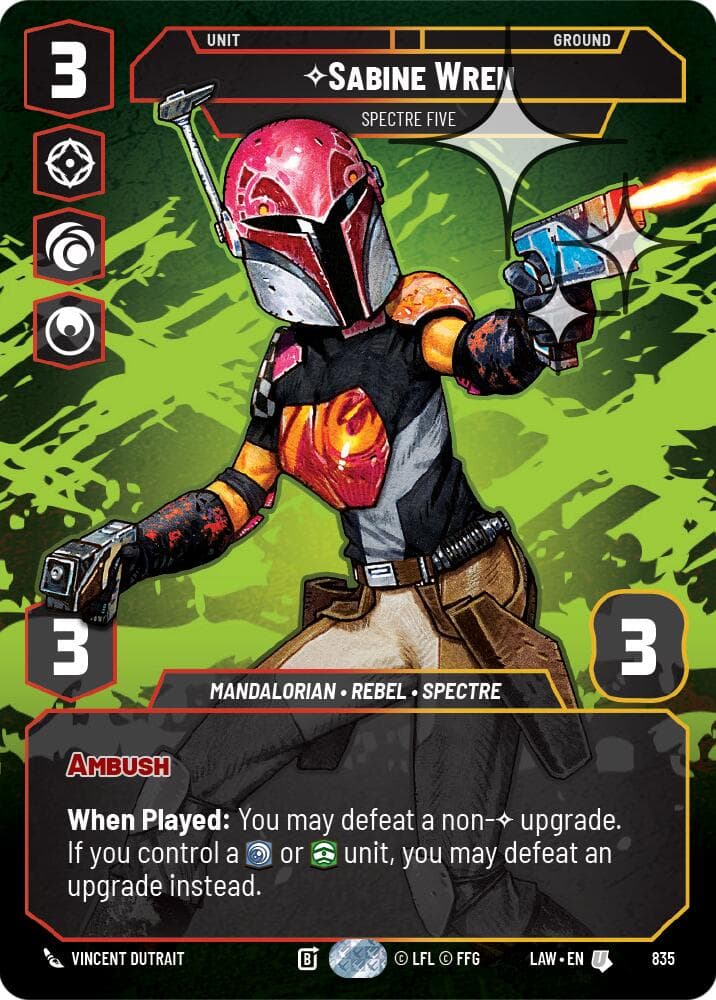 Sabine Wren - Spectre Five (Prestige Foil) — A Lawless Time card