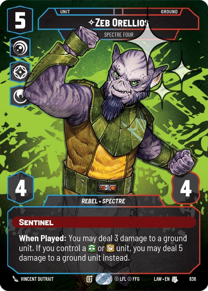 Zeb Orellios - Spectre Four (Prestige Foil) — A Lawless Time card